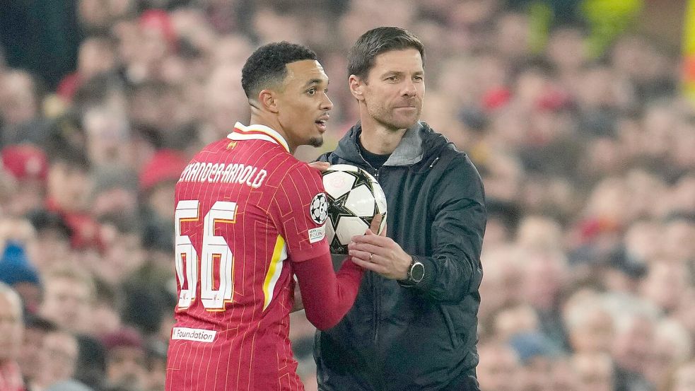 Trent Alexander-Arnold spielt künftig für Real Madrid und Trainer Xabi Alonso. Liverpool bekommt Millionen. Foto: Jon Super/AP/dpa