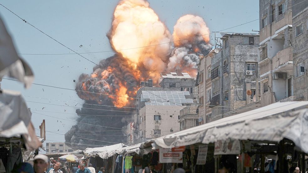 Vorerst geht der Krieg in Gaza weiter. Foto: Jehad Alshrafi/AP/dpa