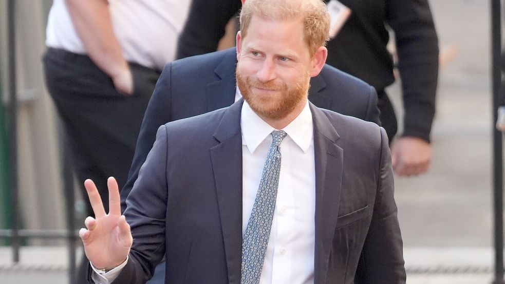 Prinz Harry wollte offenbar nicht mehr Mountbatten-Windsor heißen und suchte Rat bei seinem Onkel. Foto: dpa/PA Wire/Jonathan Brady