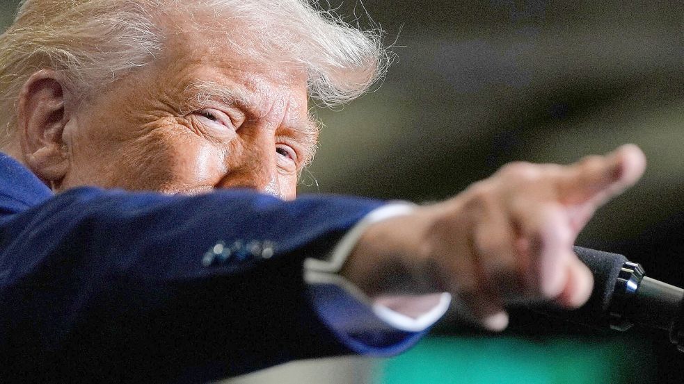 Trump verspricht sich von den neuen Zöllen eine Stärkung der heimischen Industrie. (Archivbild) Foto: Julia Demaree Nikhinson/AP/dpa