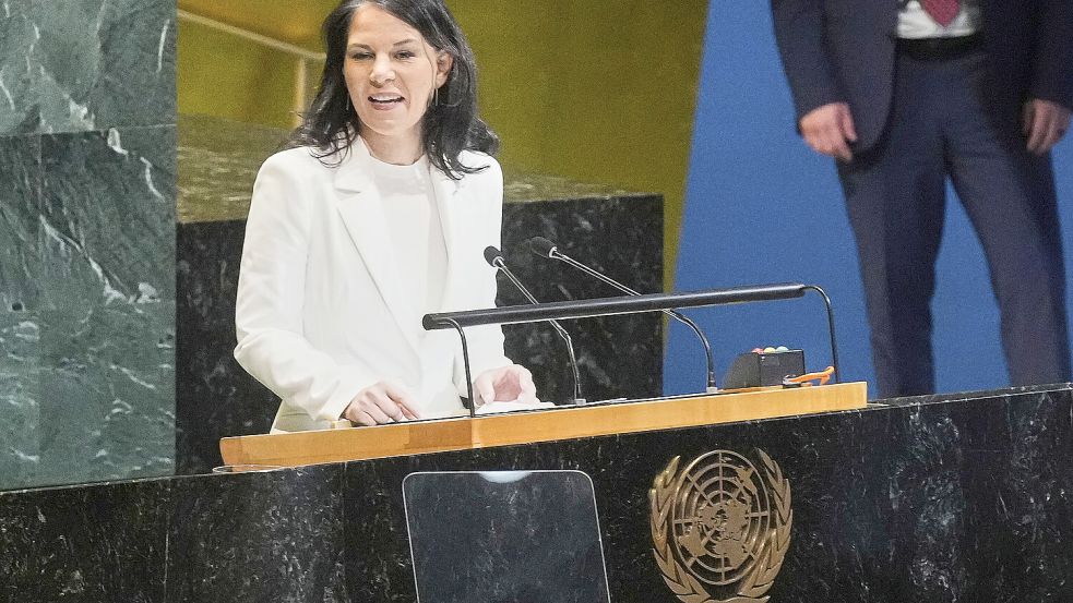 Ex-Außenministerin Annalena Baerbock wird für ein Jahr bei der UN beschäftigt sein. Foto: dpa/AP