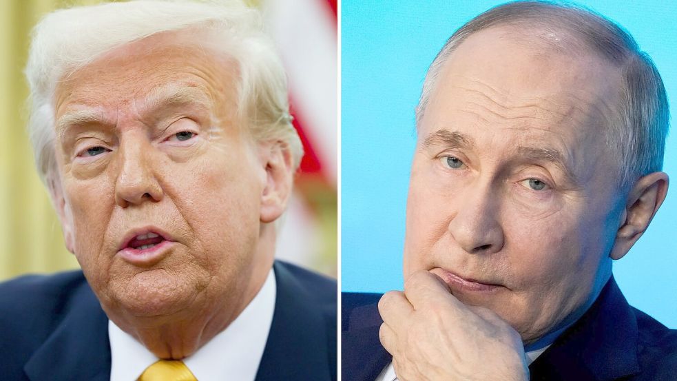 US-Präsident Trump hat erneut mit seinem russischen Amtskollegen Putin telefoniert. (Archivbild) Foto: Pavel Bednyakov/AP/Pool via AP/dpa