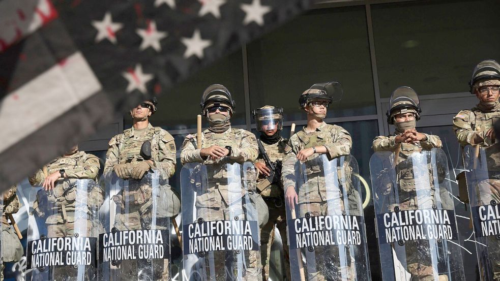 Nachdem US-Präsident Donald Trump in Kalifornien die Nationalgarde mobilisiert hat, zieht ein weiterer US-Bundesstaat nach. Foto: Gabrielle Lurie/San Francisco Chronicle/AP/dpa