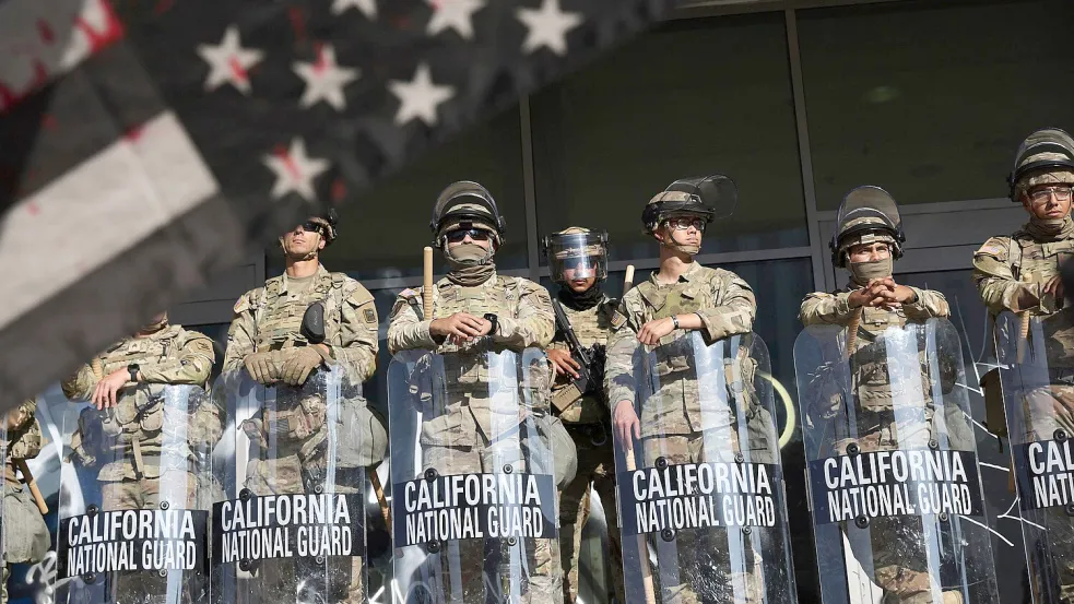 Nachdem US-Präsident Donald Trump in Kalifornien die Nationalgarde mobilisiert hat, zieht ein weiterer US-Bundesstaat nach. Foto: Gabrielle Lurie/San Francisco Chronicle/AP/dpa