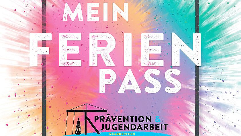 Der Ausschnitt zeigt das Plakat zum Sommerferienpass. Scan: Gemeinde Rhauderfehn