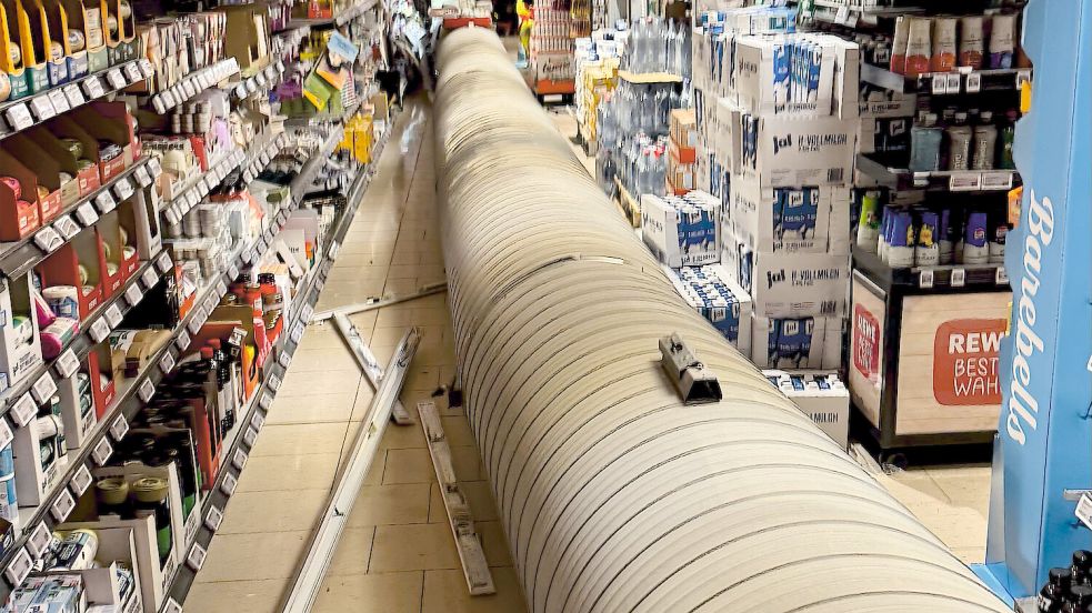 In einer Rewe-Filiale in Lemgo ist es zu einem kuriosen Vorfall gekommen. Foto: Feuerwehr Lemgo