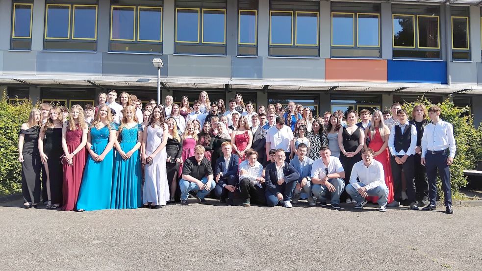 Die Absolventen der Erich-Kästner-Schule. Foto: Scherzer