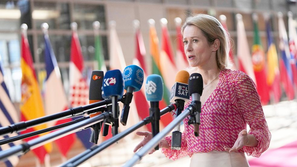 Dass Israel zuletzt wieder Hilfsgüter in den Gazastreifen ließ, sei nur ein Tropfen auf dem heißen Stein, sagte die EU-Chefdiplomatin Kaja Kallas zuletzt in Brüssel. Foto: Virginia Mayo/AP/dpa