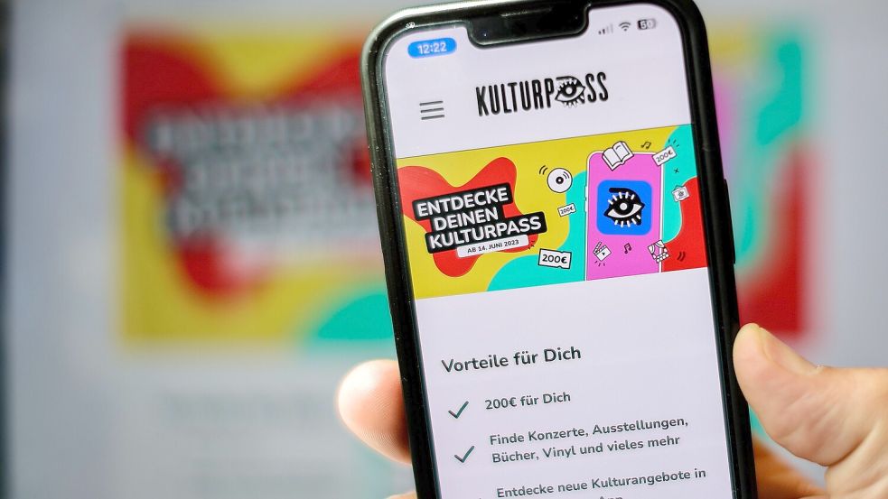 Bleibt der Kulturpass? Optimistisch sieht die Webside aus, auf der der Kulturpass für deutsche Jugendliche angepriesen wird. Foto: Jan Woitas/dpa