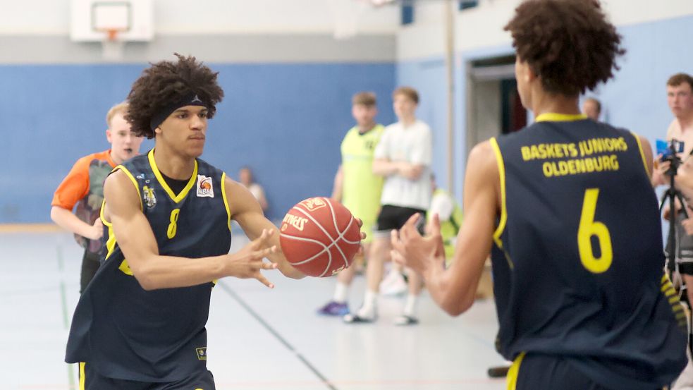 Die Baskets Juniors aus Oldenburg gewannen in der Vorrunde noch alle Spiele.Foto: Jens Doden