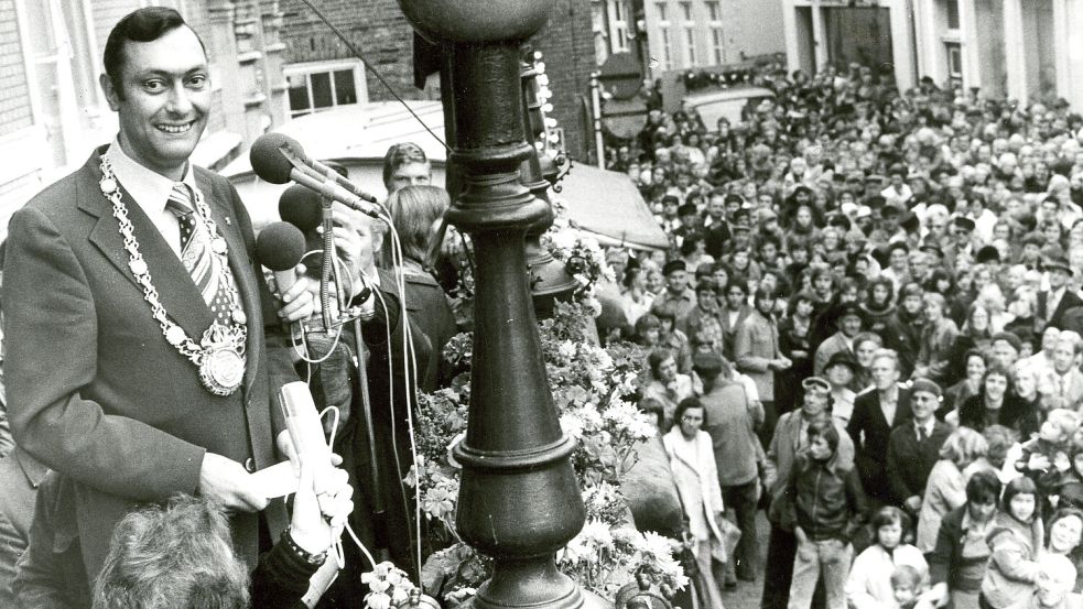 Zu Günther Boekhoffs Aufgabe gehörte auch die Eröffnung des Gallimarktes. Foto: Archiv