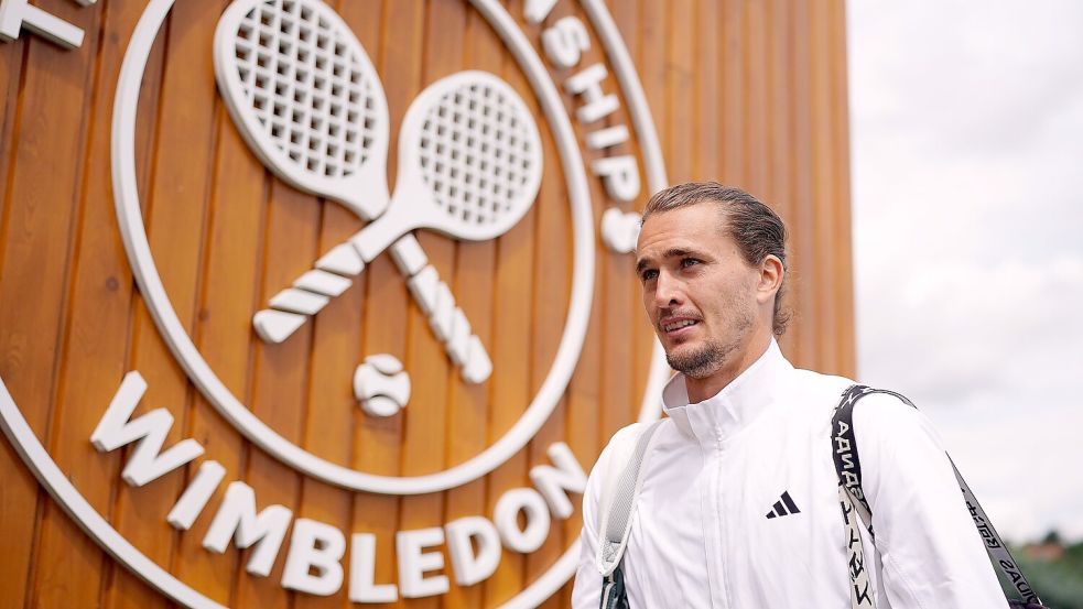 Alexander Zverev ist in Wimbledon noch nie weiter als bis ins Achtelfinale gekommen. Foto: Zac Goodwin/PA Wire/dpa