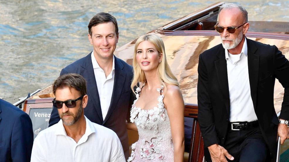 US-Präsidententochter Ivanka Trump und ihr Ehemann Jared Kushner (links). Foto: Luigi Costantini/AP/dpa