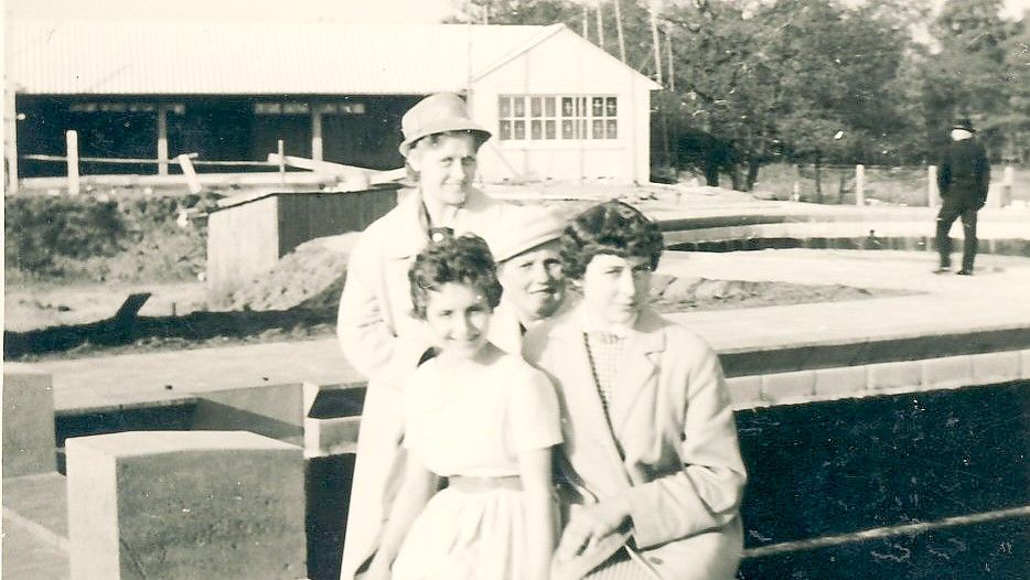 Das Freibad Langholter Meer 1959 vor der Eröffnung.