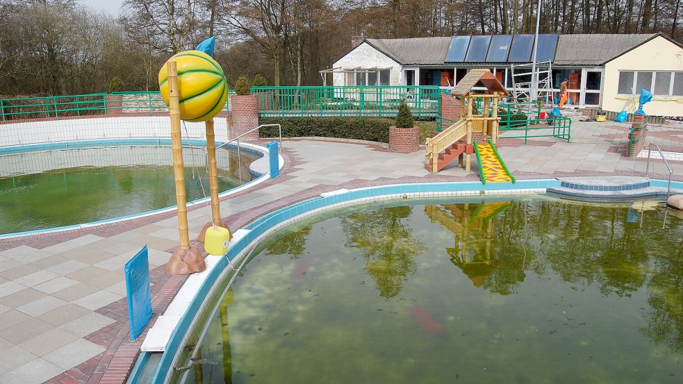 Eine der letzten Aufnahmen aus dem Inneren des Freibades.