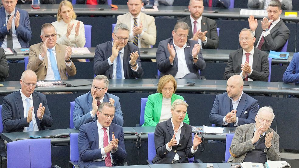 151 Abgeordnete sitzen für die AfD im Bundestag, fast doppelt so viele wie in der vergangenen Legislaturperiode. Foto: dpa/Michael Kappeler