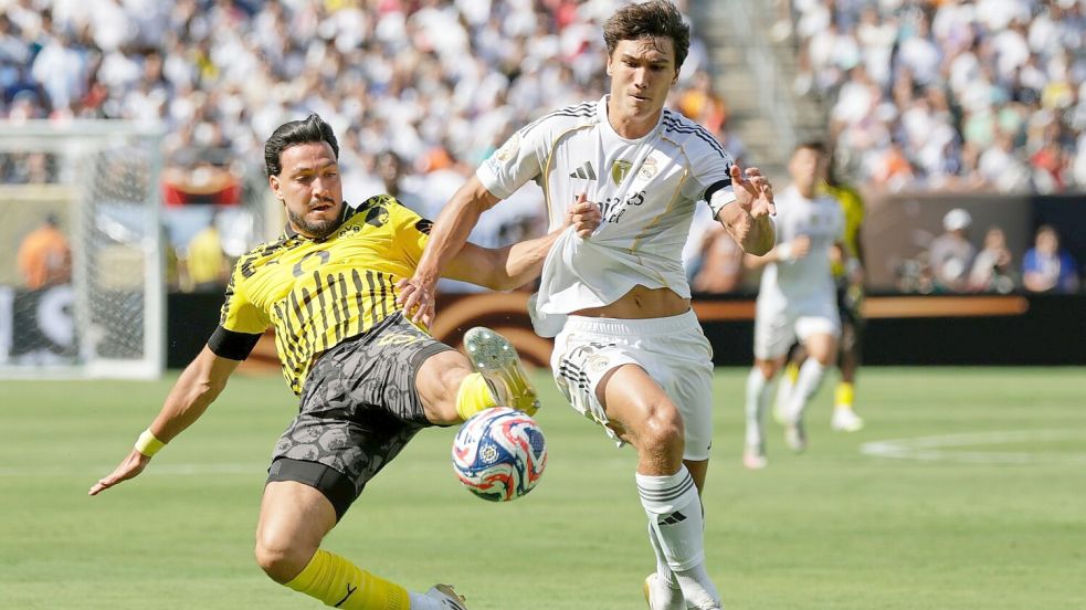 Borussia Dortmund mühte sich gegen Real vergeblich. Foto: Adam Hunger/FR110666 AP/AP/dpa