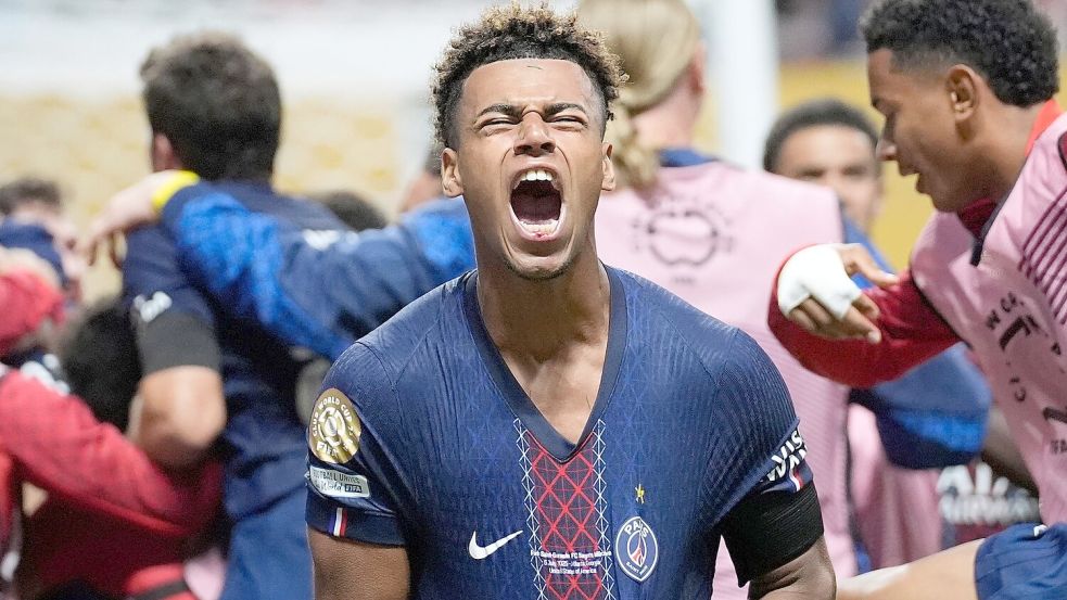 Matchwinner für Paris: Desiré Doué. Foto: Brynn Anderson/AP/dpa