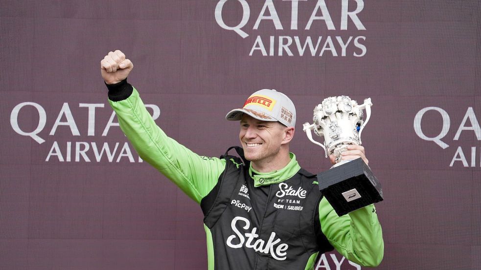 Im 239. Grand Prix schaffte es Nico Hülkenberg erstmals auf ein Formel-1-Podium. Foto: Andrew Matthews/PA Wire/dpa