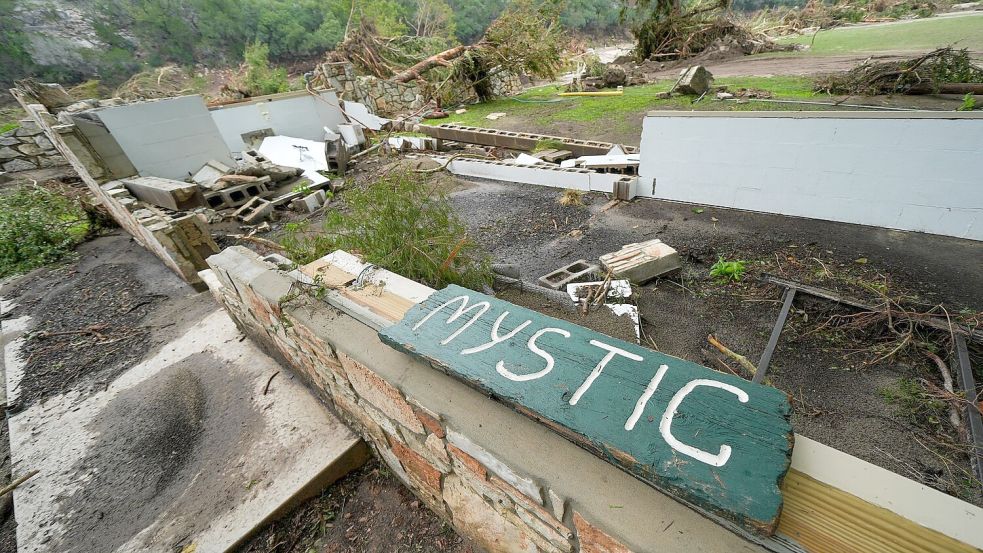 Das „Camp Mystic“, ein christliches Sommerlager für Mädchen, wurde bei den Überschwemmungen verwüstet. Foto: Julio Cortez/AP/dpa