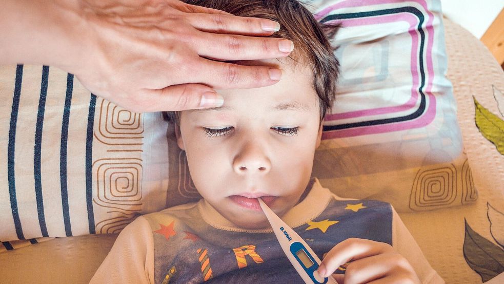 Mit Fieber im Bett: Vor einigen Krankheiten können Impfungen schützen. Symbolfoto: Pixabay