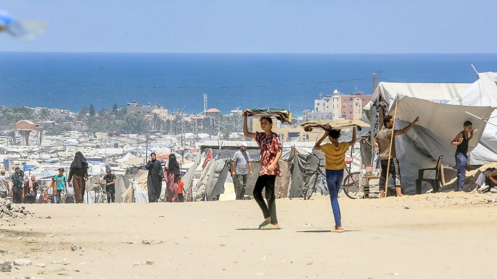 Menschen im Gazastreifen hoffen auf eine Waffenruhe. Foto: Abed Rahim Khatib/dpa