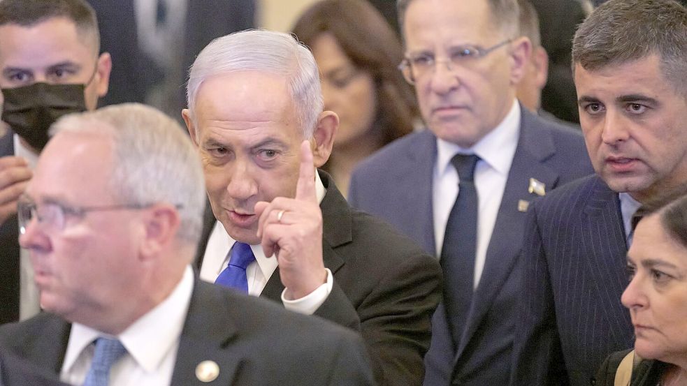 Israels Premier hält an seinen Kriegszielen fest Foto: Jacquelyn Martin/AP/dpa