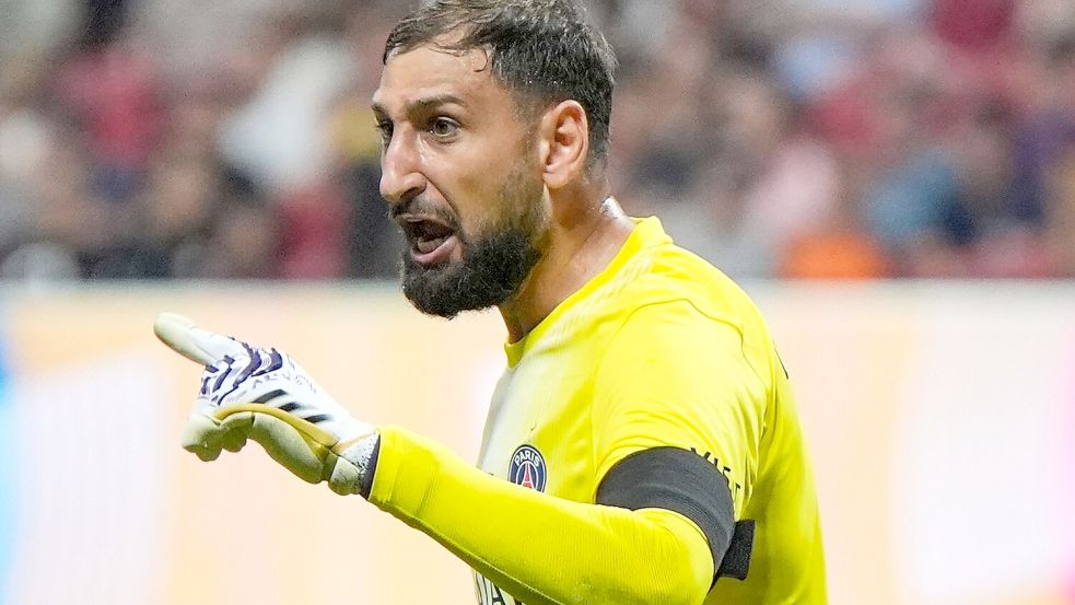 PSG-Torwart Gianluigi Donnarumma beim Spiel gegen den FC Bayern in Atlanta. Foto: Mike Stewart/AP/dpa