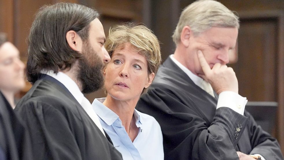 Die Unternehmerin bestreitet die Vorwürfe. Foto: Marcus Brandt/Pool-dpa/dpa