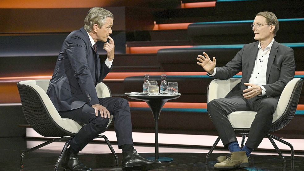 Markus Lanz (li.) und Karl Lauterbach haben in den vergangenen Jahren sehr oft miteinander diskutiert. Foto: IMAGO/teutopress