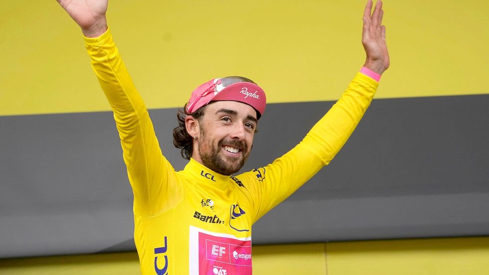 Neuer Mann in Gelb: Ben Healy Foto: Thibault Camus/AP/dpa