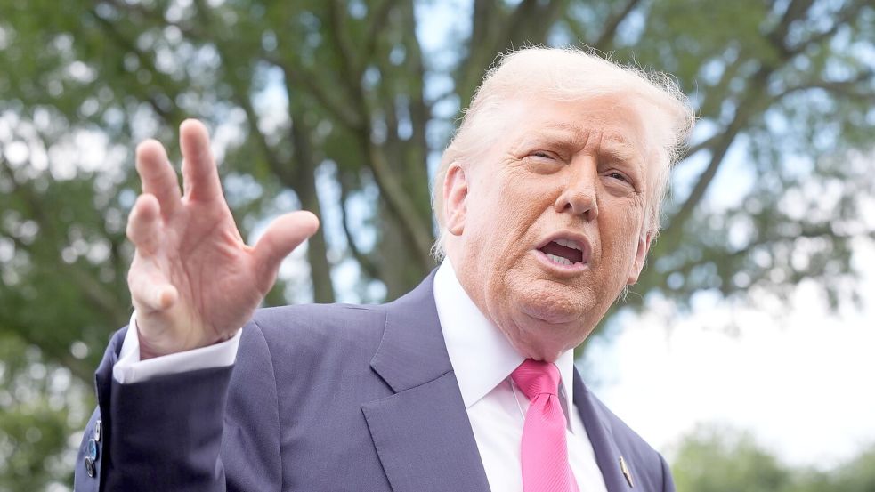 Trump sieht Fortschritte in den Gesprächen mit der EU Foto: Manuel Balce Ceneta/AP/dpa