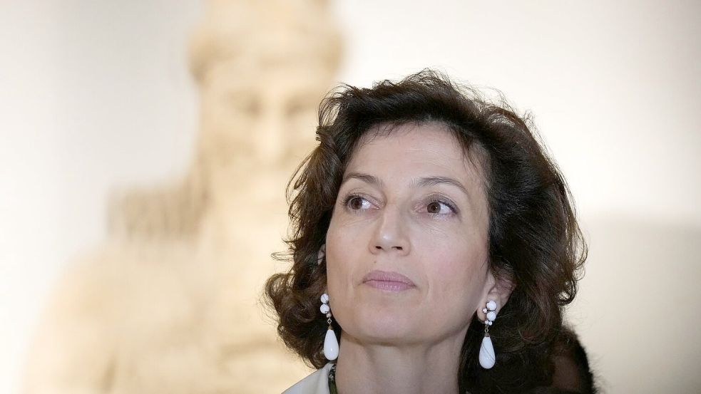 Unesco-Generaldirektorin Audrey Azoulay bedauert den Rückzug der USA aus der UN-Kulturorganisation. (Archivbild) Foto: Hadi Mizban/AP/dpa