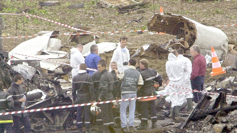 Die Concorde stürzte kurz nach dem Start in der Nähe des Pariser Flughafens Charles de Gaulles ab. (Archivbild) Foto: picture alliance / dpa