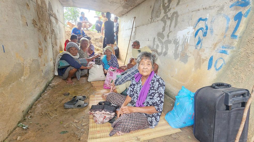 Thailänder in der umstrittenen Region bangen um ihr Leben. Foto: Sunny Chittawil/AP/dpa