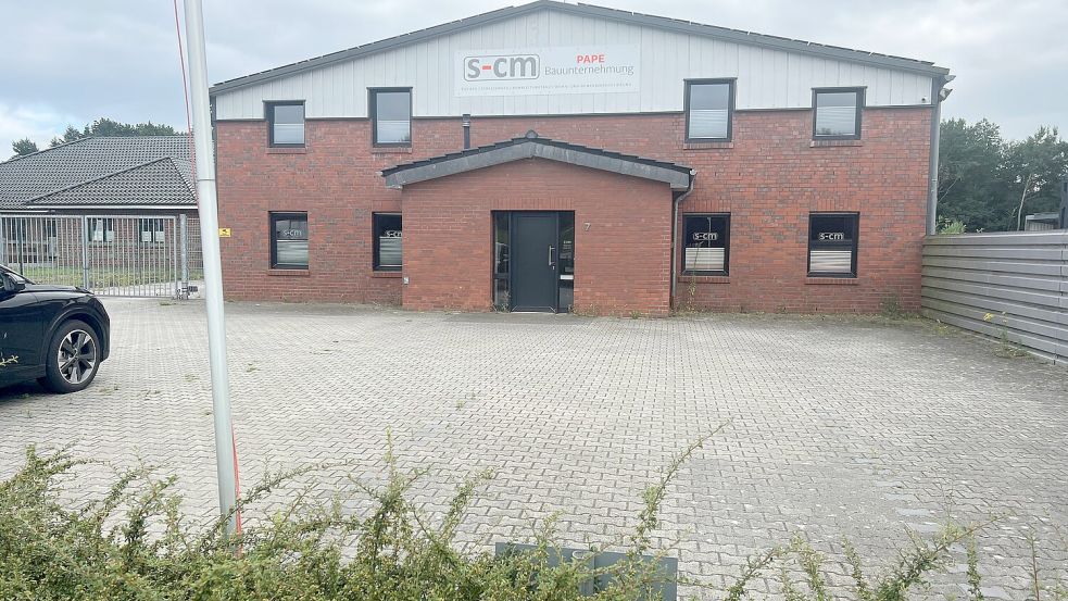 Der Standort der Bauunternehmung Pape in Papenburg. Das Unternehmen ist in finanzielle Schwierigkeiten geraten Melvin Tammen