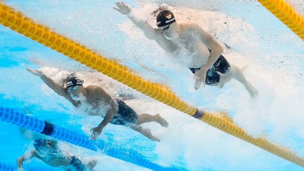 Lukas Märtens setzte sich in einem hoch spannenden Rennen durch. Foto: Lee Jin-man/AP/dpa
