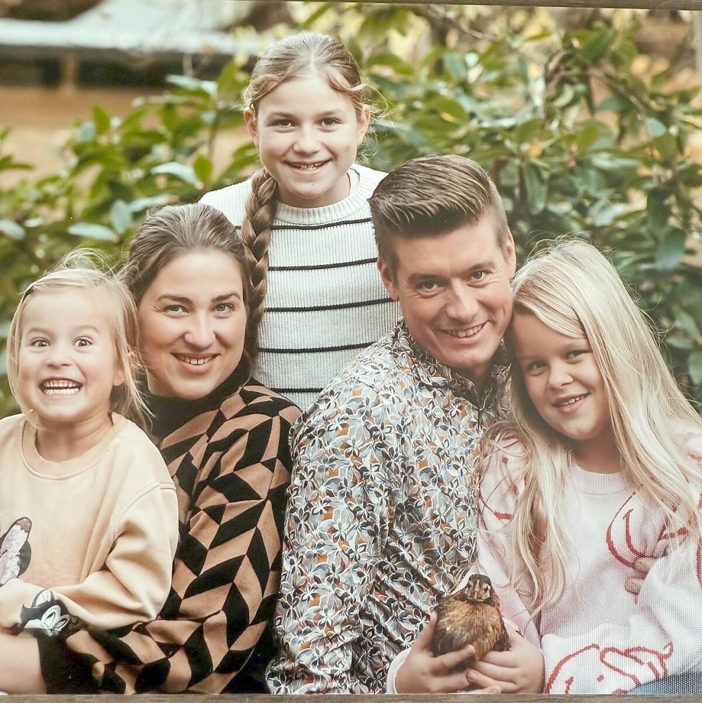 Auf dem Familienfoto durfte Helene natürlich nicht fehlen. Foto: privat
