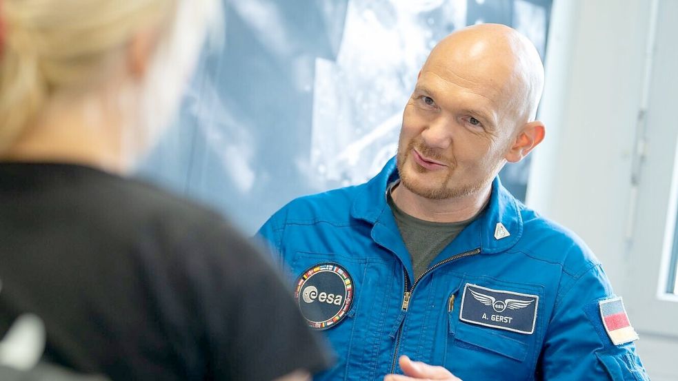Astronaut Alexander Gerst im Interview mit der Norddeutschen Rundschau Foto: Michael Ruff