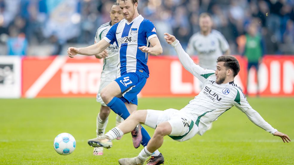 Im Auftaktspiel der neuen Saison trifft der FC Schalke 04 auf Hertha BSC. Foto: dpa/Andreas Gora