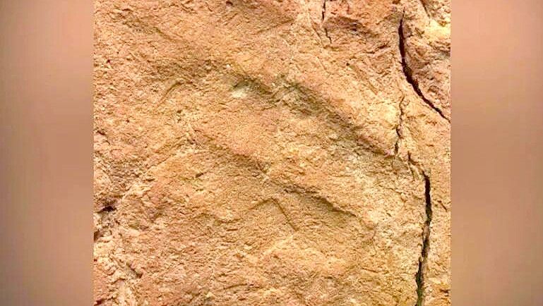 Auf dem Boden des Seelenhauses sind die Umrisse einer Hand, vor allem die länglichen Abdrücke der Finger, zu erkennen. Foto: Fitzwilliam Museum/University of Cambridge