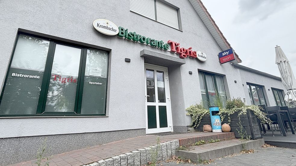 Das Bistro mit Sportsbar Tigris in Burlage hat nicht mehr geöffnet. Fotos: Henrik Zein