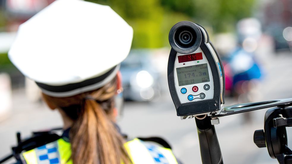 «Speedweek» der Polizei in Hamburg Foto: dpa