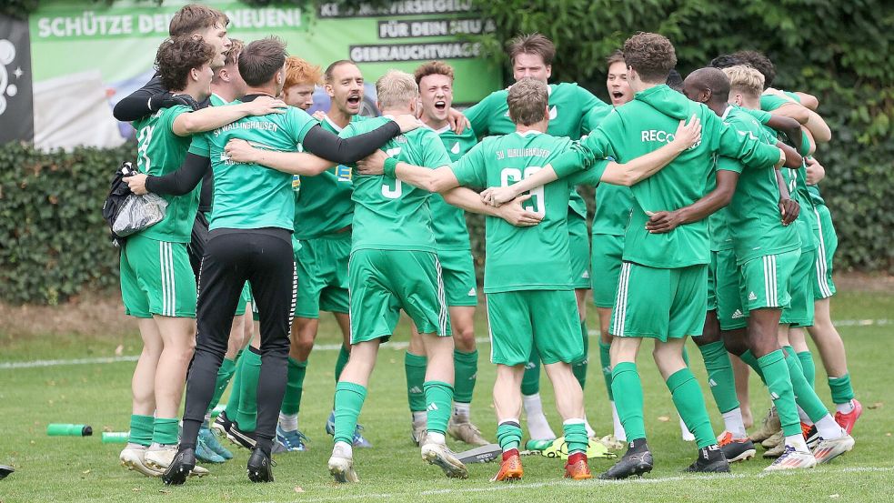 Im Ostfriesland-Cup sorgte der SV Wallinghausen mit dem Finaleinzug für Furore. Am vergangenen Sonntag startete man mit einem 2:0-Auswärtssieg beim TV Bunde in die Saison. Foto: Jens Doden/Emden