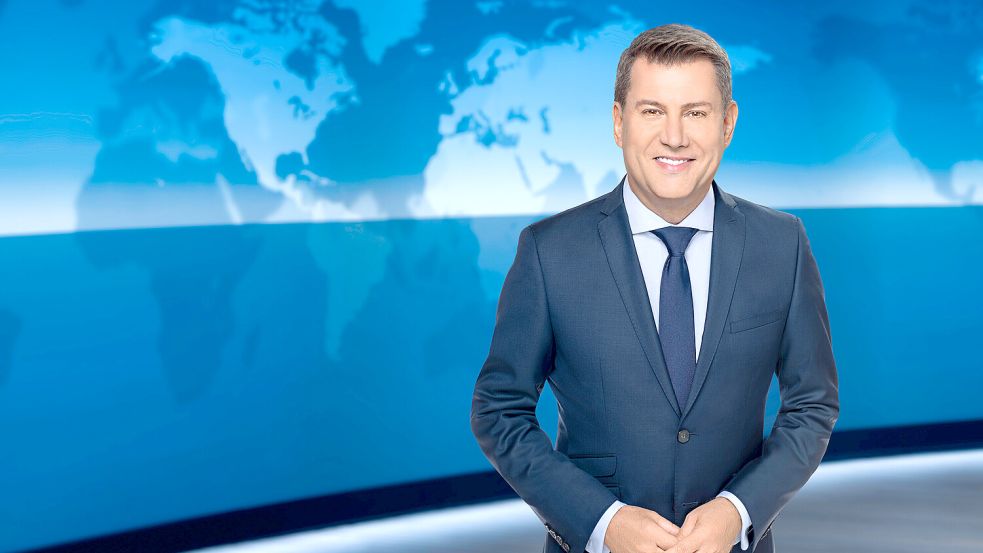 Seit 2021 ist Jens Riewa Chefsprecher der „Tagesschau“. Foto: dpa/NDR/Thorsten Jander