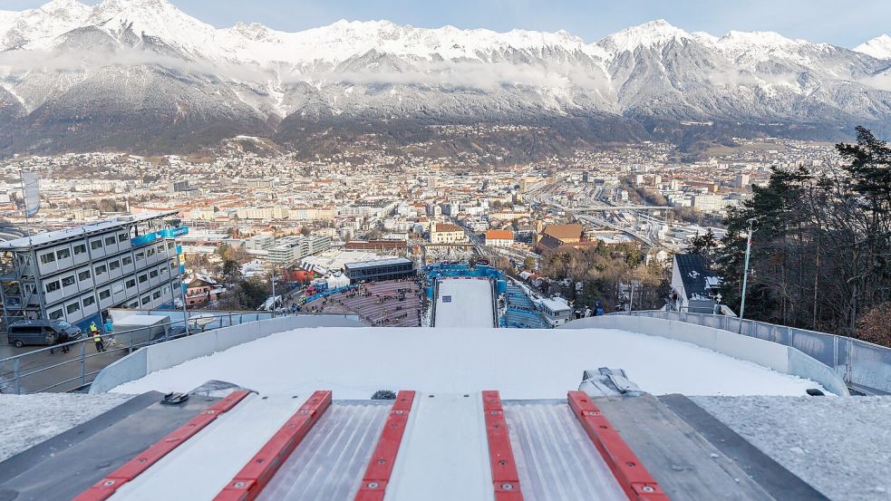 Innsbruck hofft auf den Zuschlag als Gastgeberstadt für den ESC 2026 Foto: Daniel Karmann/dpa