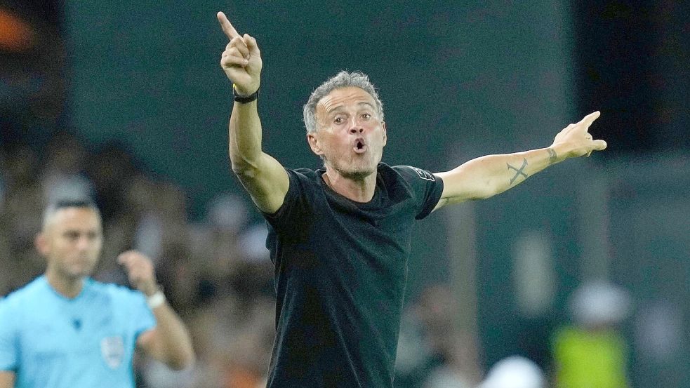 PSG-Trainer Luis Enrique. Foto: Darko Bandic/AP/dpa