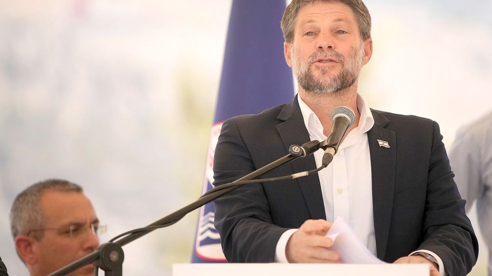 Der israelische Finanzminister Bezalel Smotrich. Foto: Ohad Zwigenberg/AP/dpa