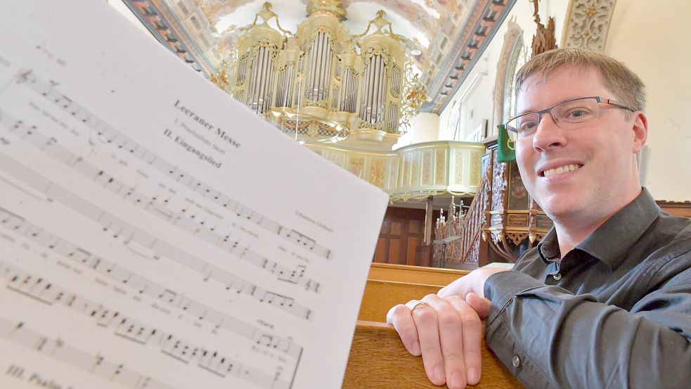 Johannes Geßner hat die Leeraner Messe anlässlich des 350. Geburtstags der Lutherkirche geschrieben. Foto: Klaus Ortgies