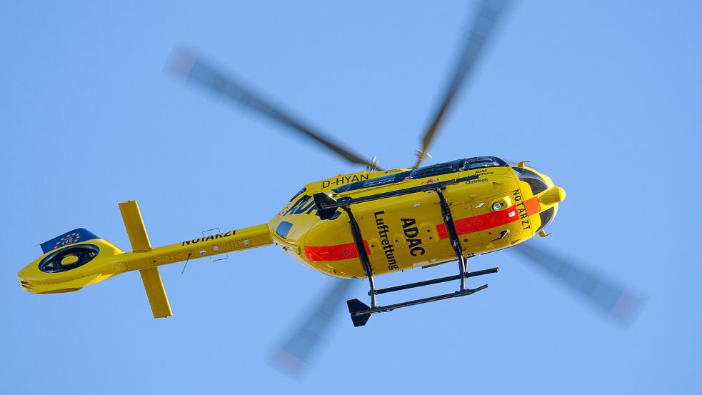 Nach einem Unfall in Esterwegen war ein Rettungshubschrauber im Einsatz. Symbolfoto: DPA